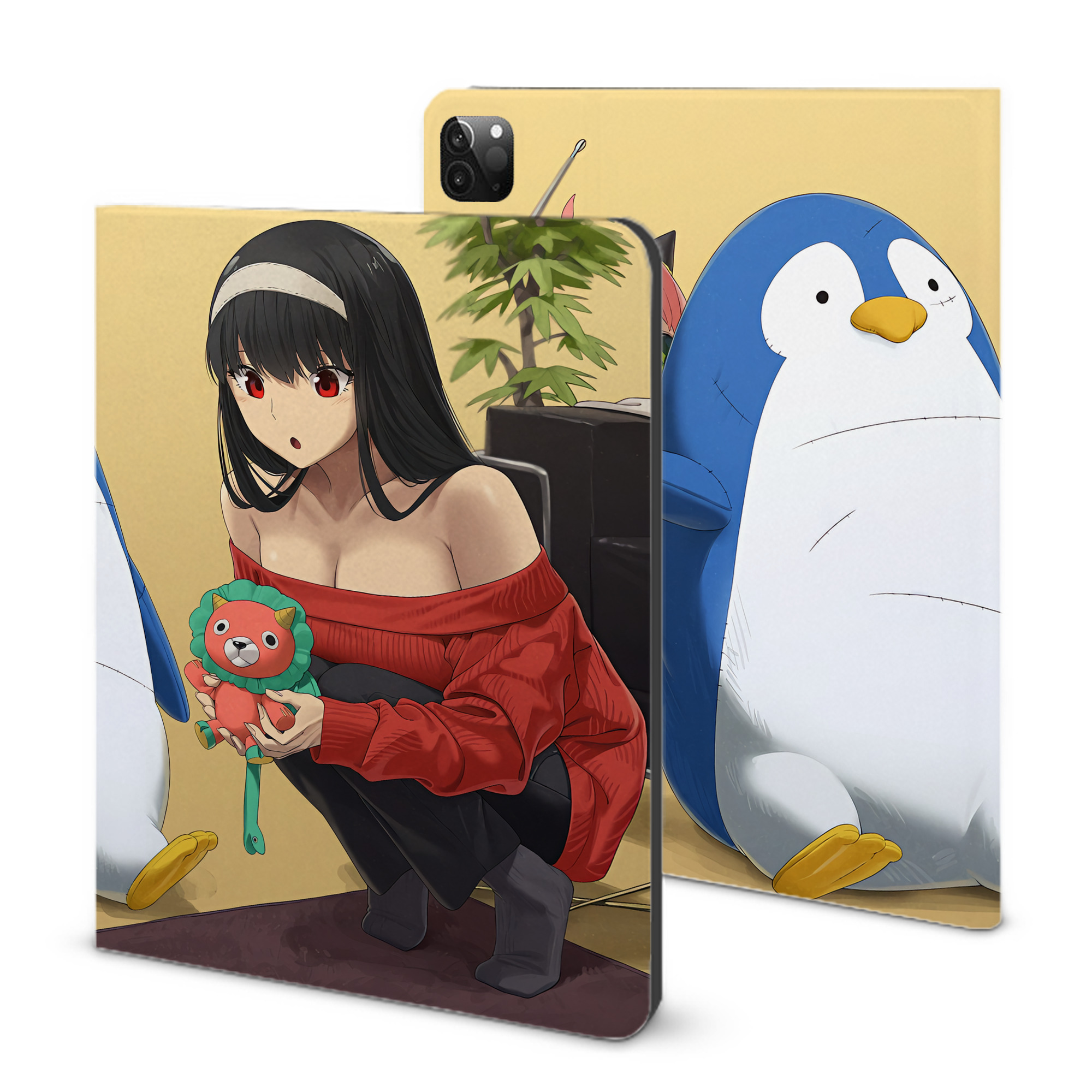 （画像用） SPY×FAMILY间谍家家酒 IPadケース ペンホルダー付き ブックスタイルデザイン